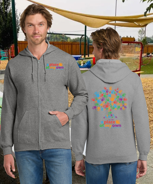 A Place of My Own Unisex Zip Up Hoodie (Both Sides)