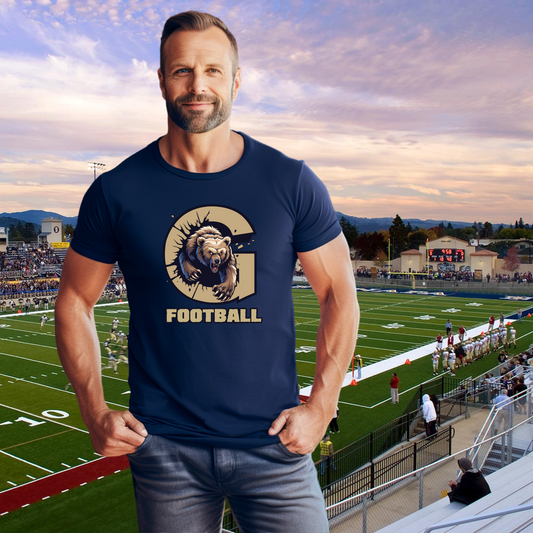 Grizzly Football (Gold) Unisex Tee