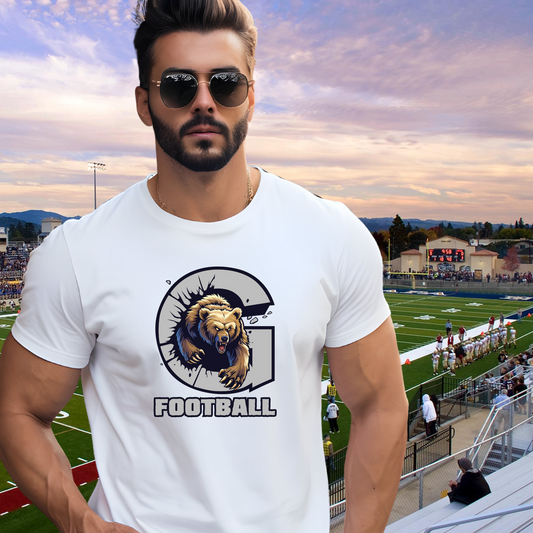 Grizzly Football (Grey) Unisex Tee