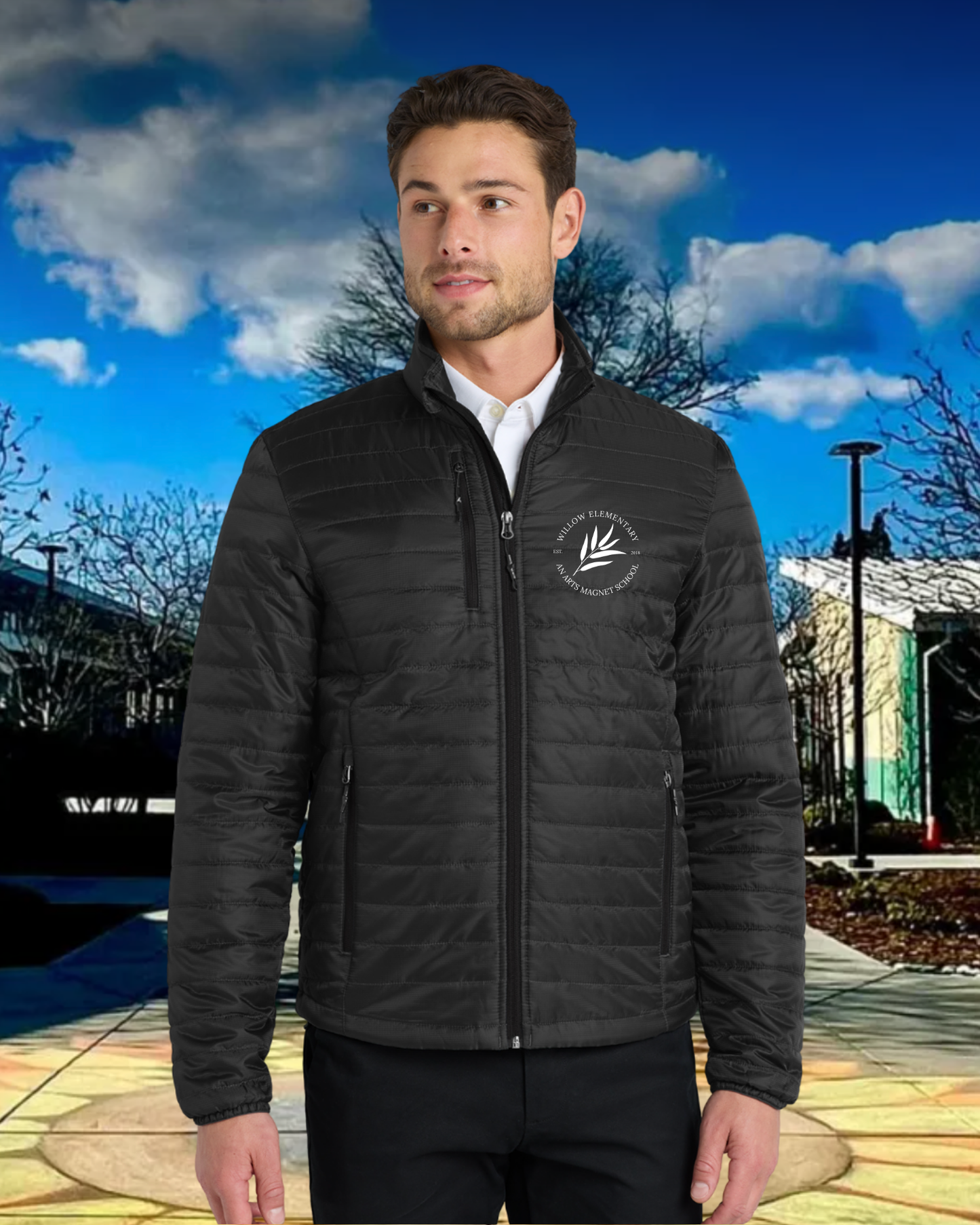 Willow Est. 2018 Mens Packable Puffy Jacket