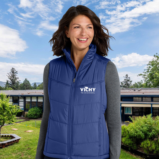 Ladies Vichy TK-8  Puffy Vest