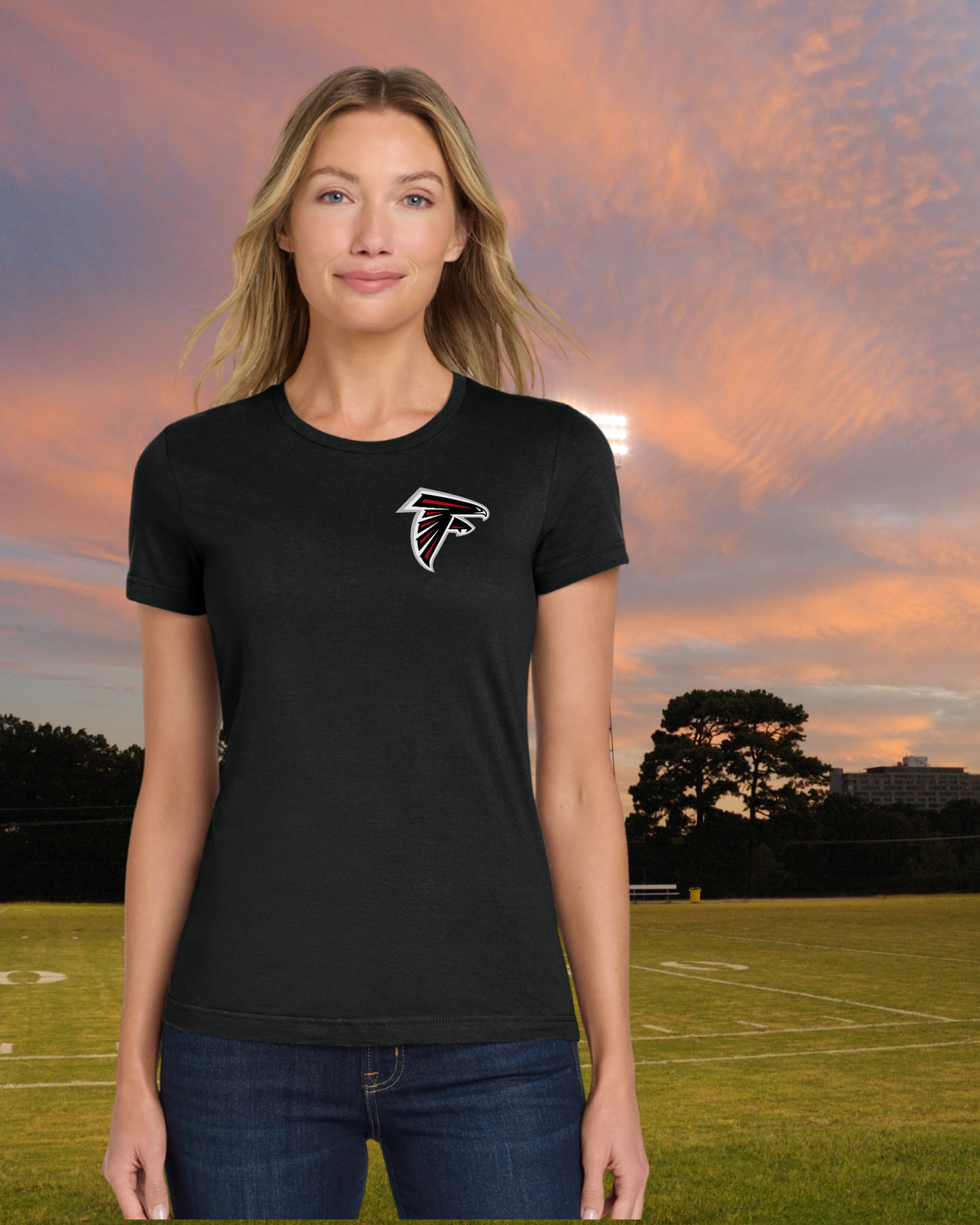 Fairfield Falcons "F" Ladies Tee