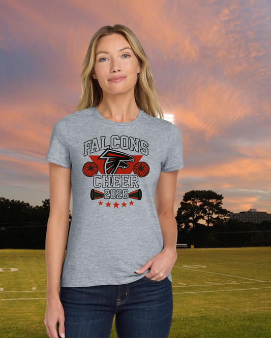 Fairfield Falcons Cheer Mom Ladies Tee