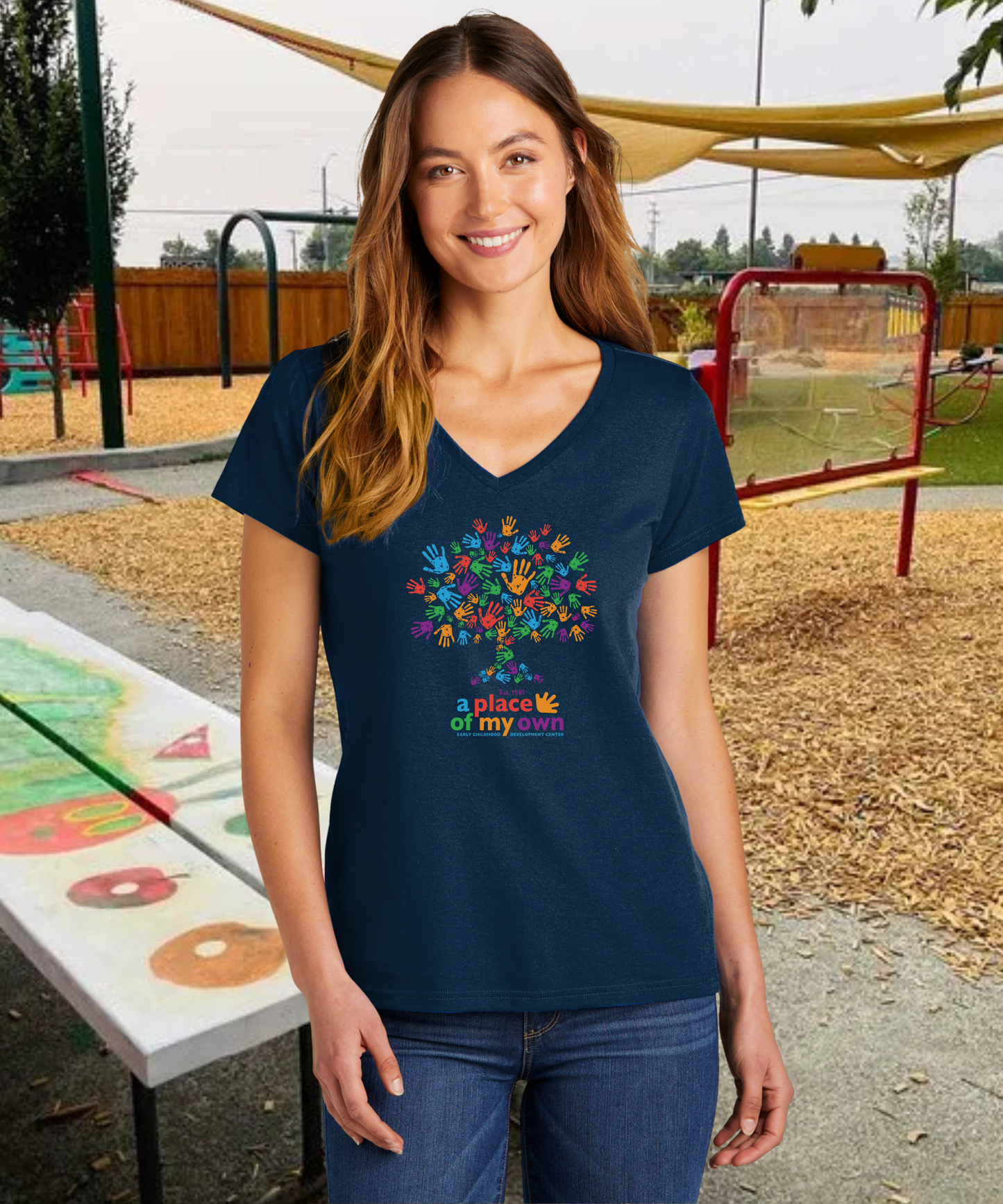 A Place of My Own Ladies Vneck Tee