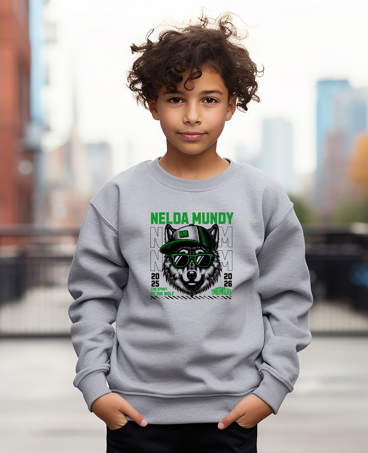 Youth NM Wolf 25/26 Crewneck