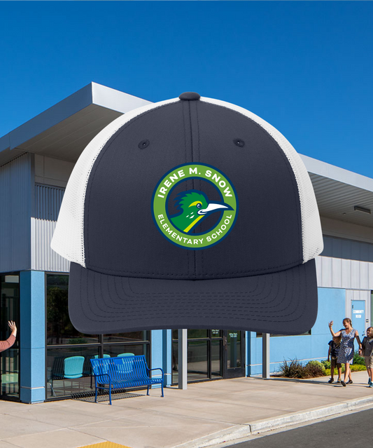 Snow Road Runner Trucker Hat