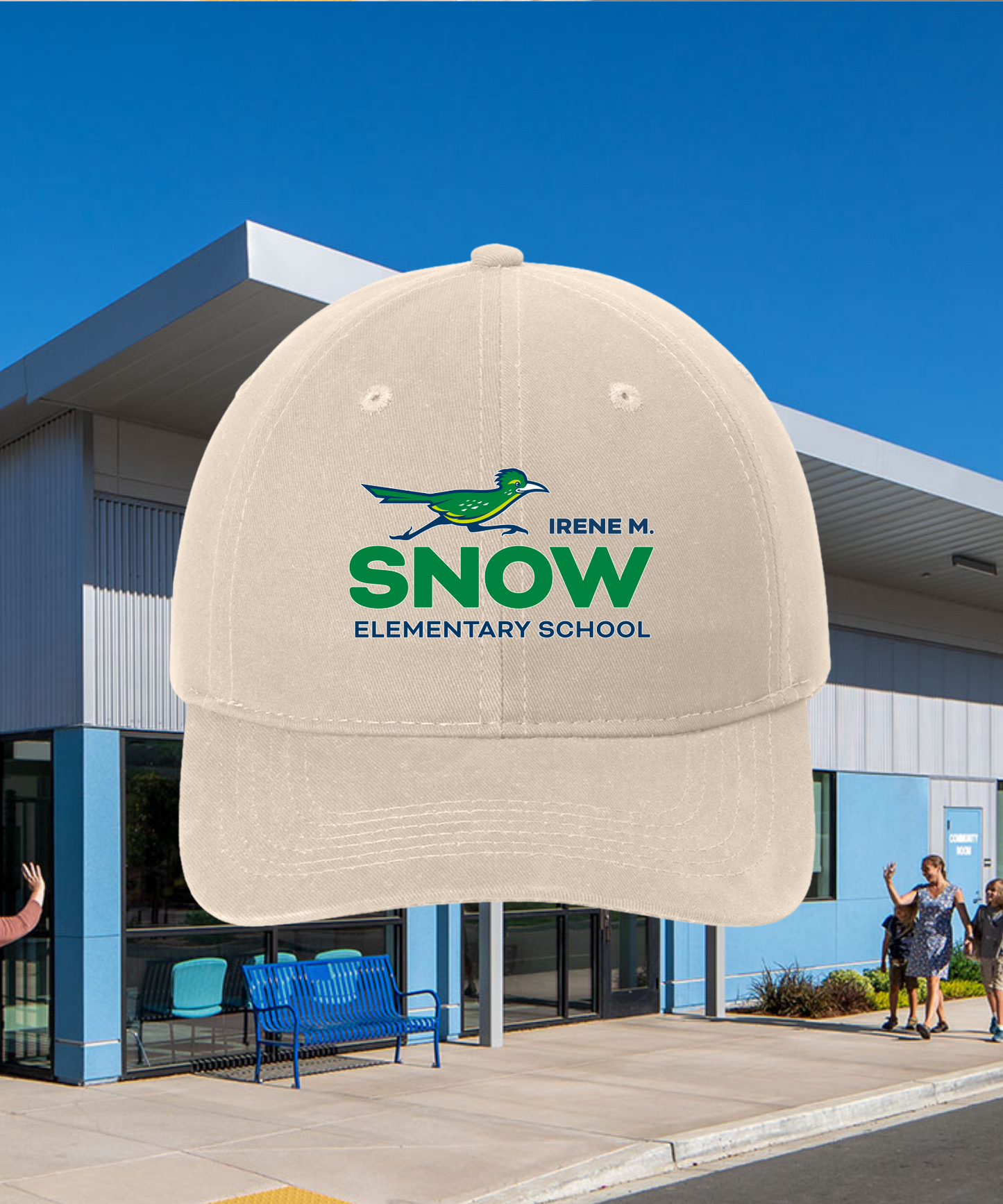 Snow Full Color Dad Hat