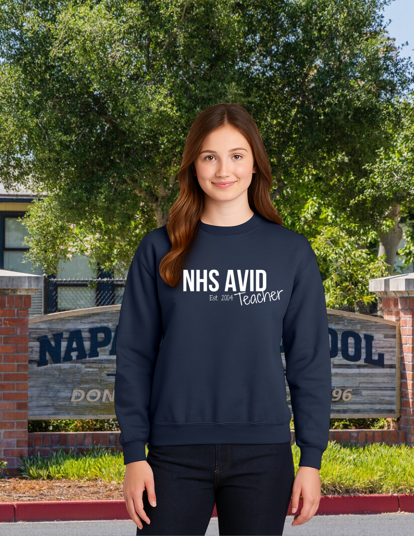 NHS Avid Teacher Crewneck Pullover