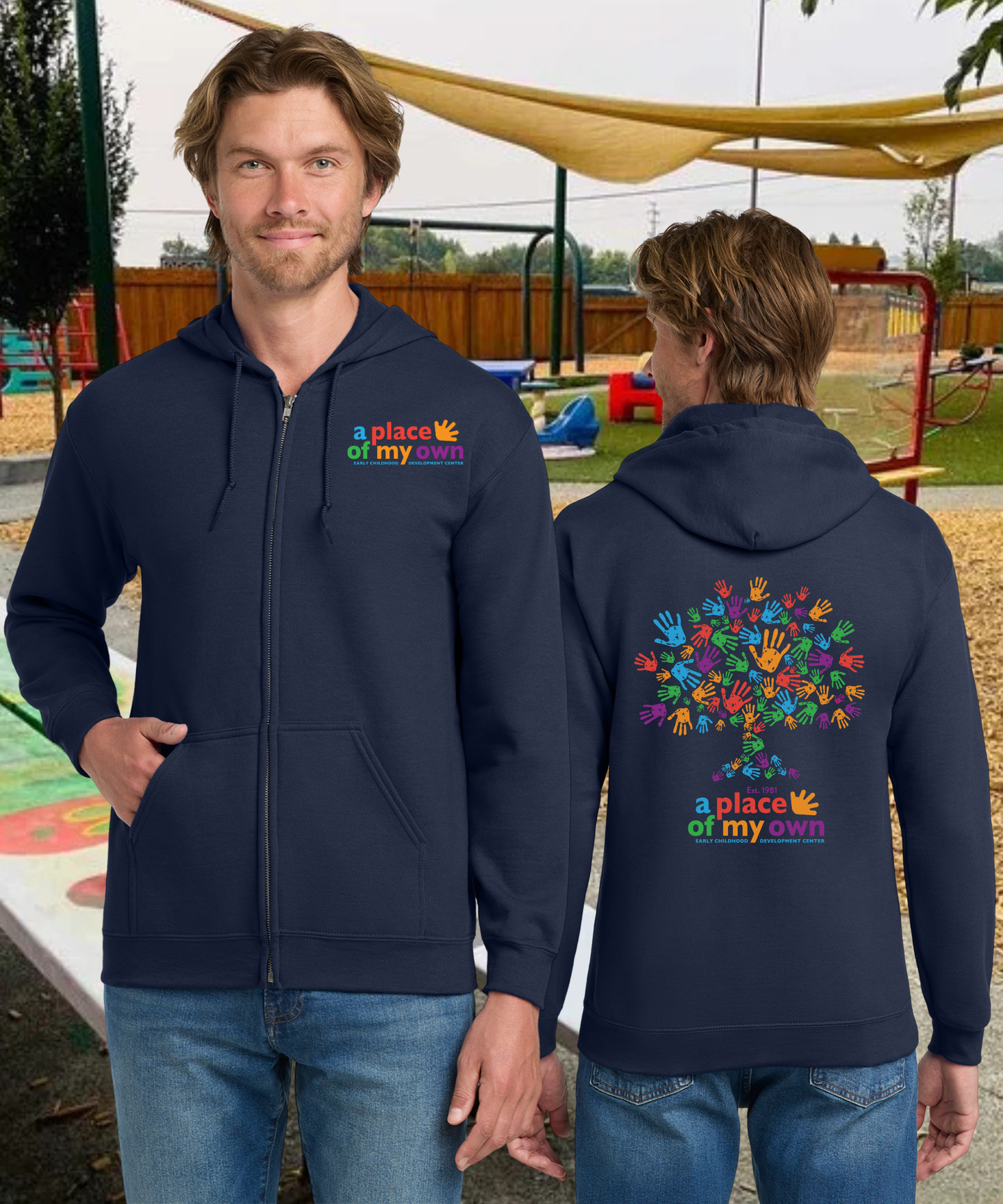 A Place of My Own Unisex Zip Up Hoodie (Both Sides)