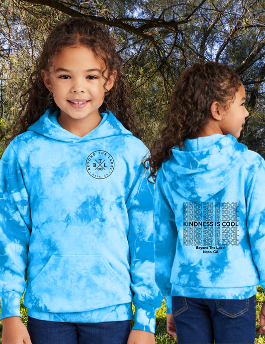 Kindness Is Cool Youth Tie Dye Hoodie