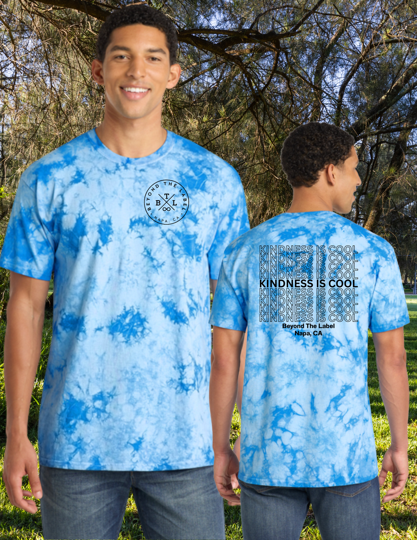 Kindness Is Cool Tie Dye Adult Tee