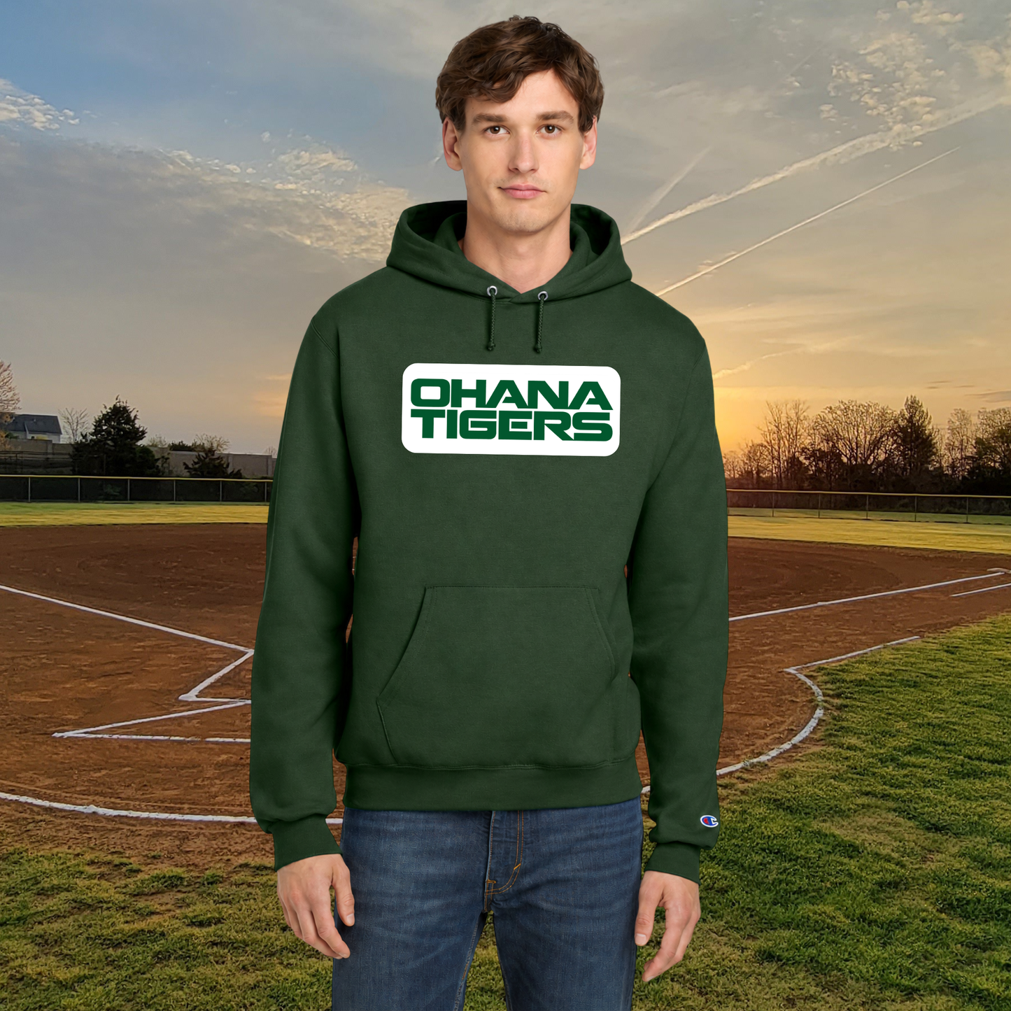 Ohana Tigers Champion Unisex Adult Hoodie