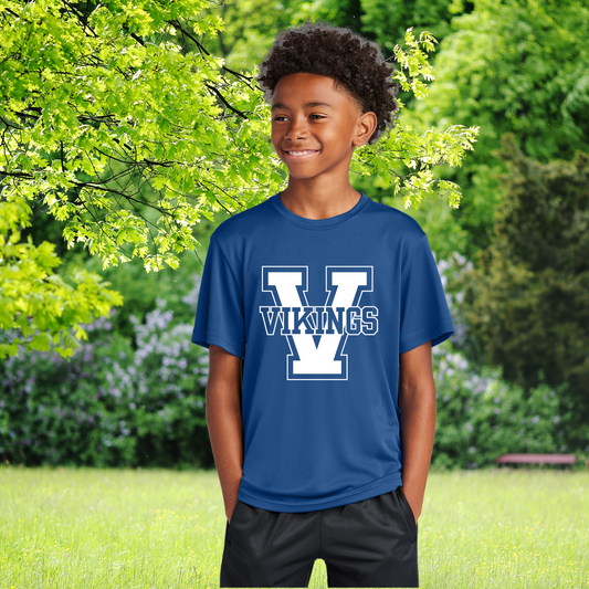 Vikings Youth Athletic Tee