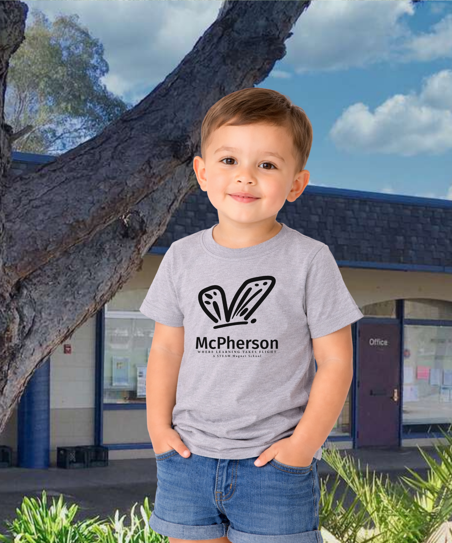 McPherson Simple Monarch Toddler Tee