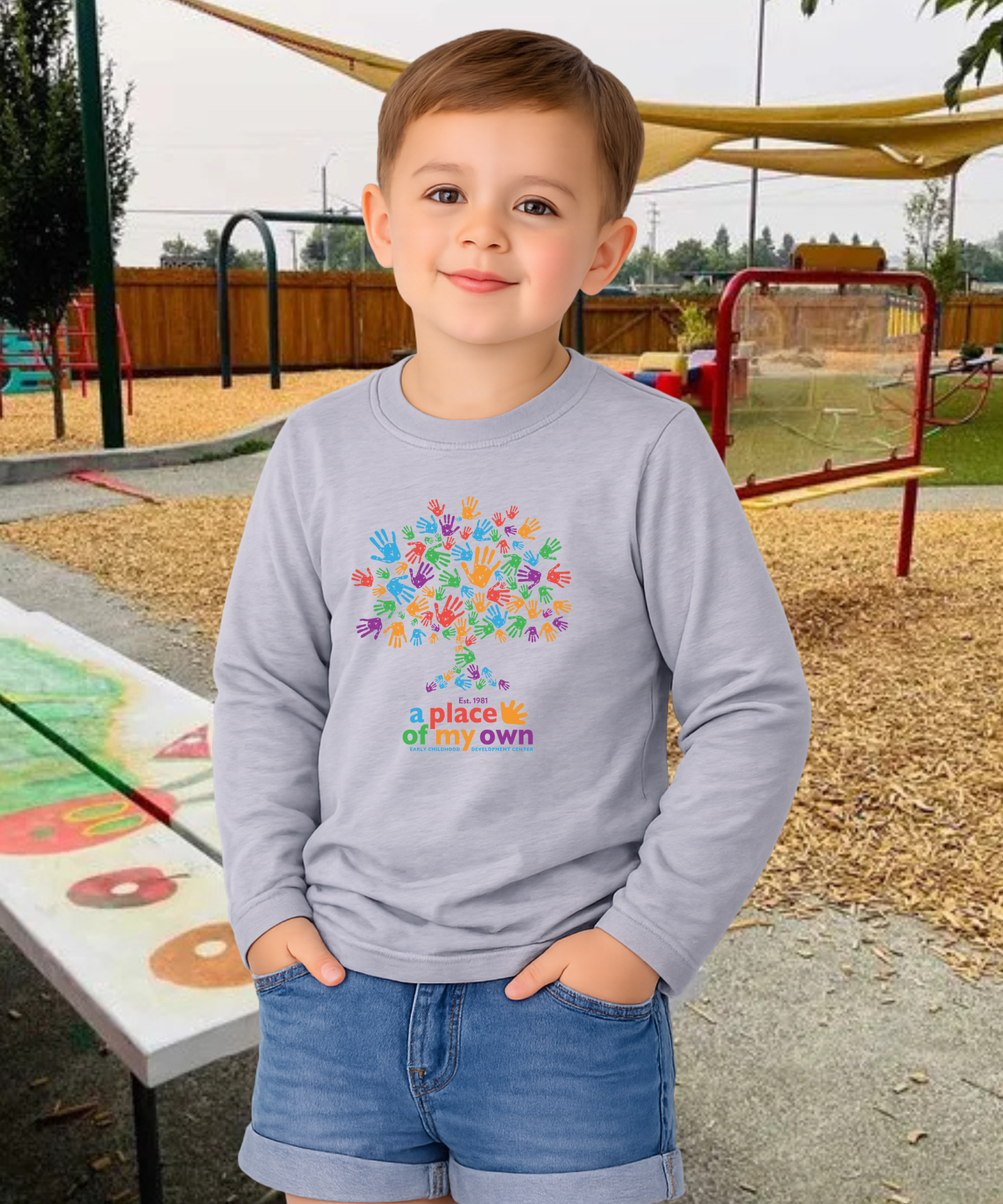 A Place of My Own Hands Toddler Long Sleeve Tee