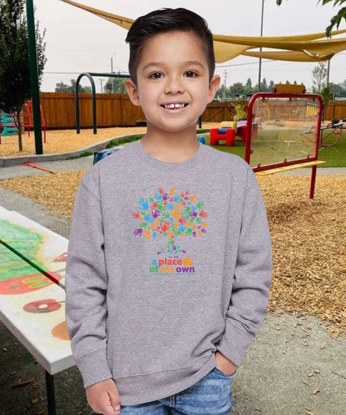 A Place of My Own Hands Toddler Crewneck