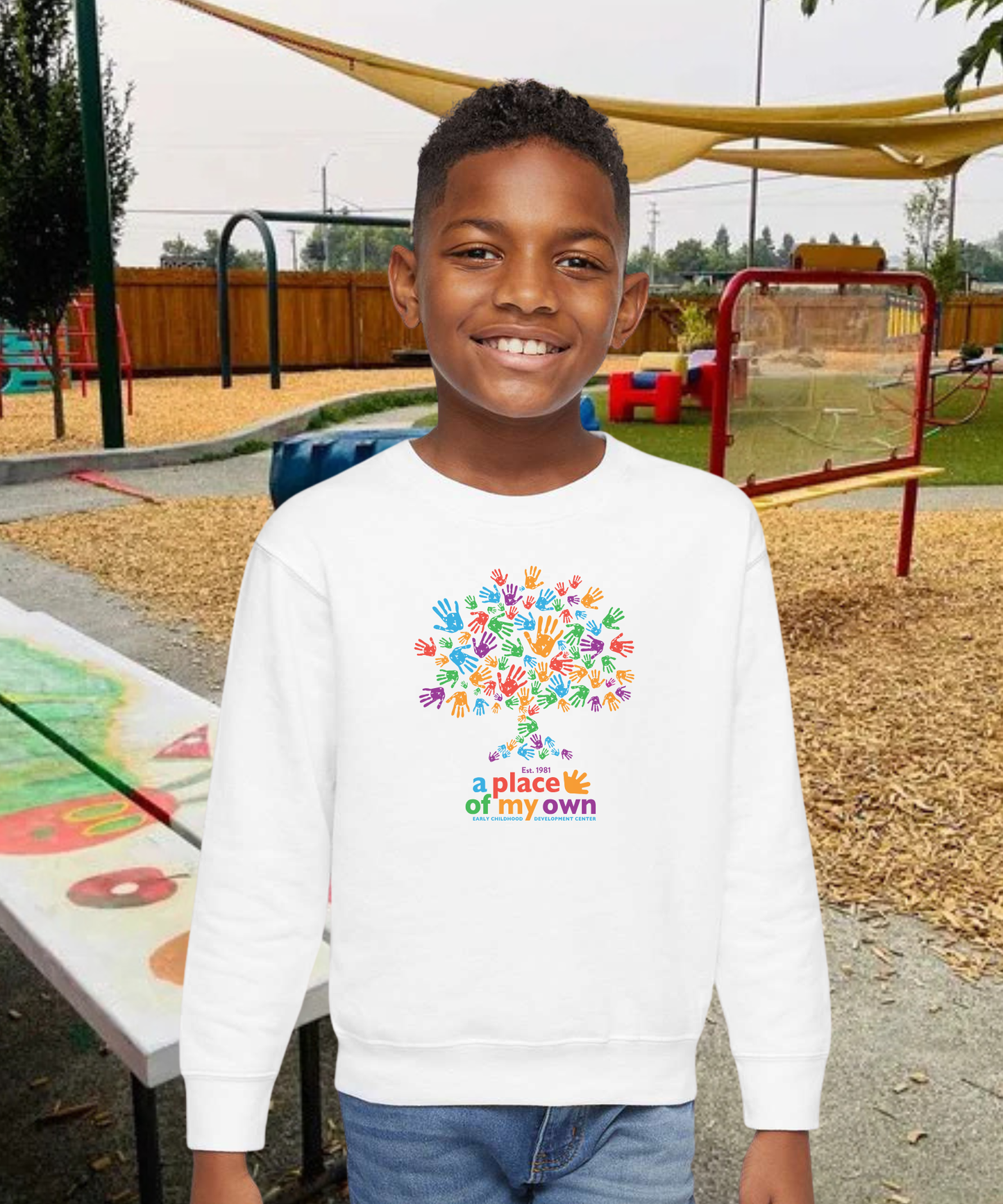 A Place of My Own Hands Toddler Crewneck