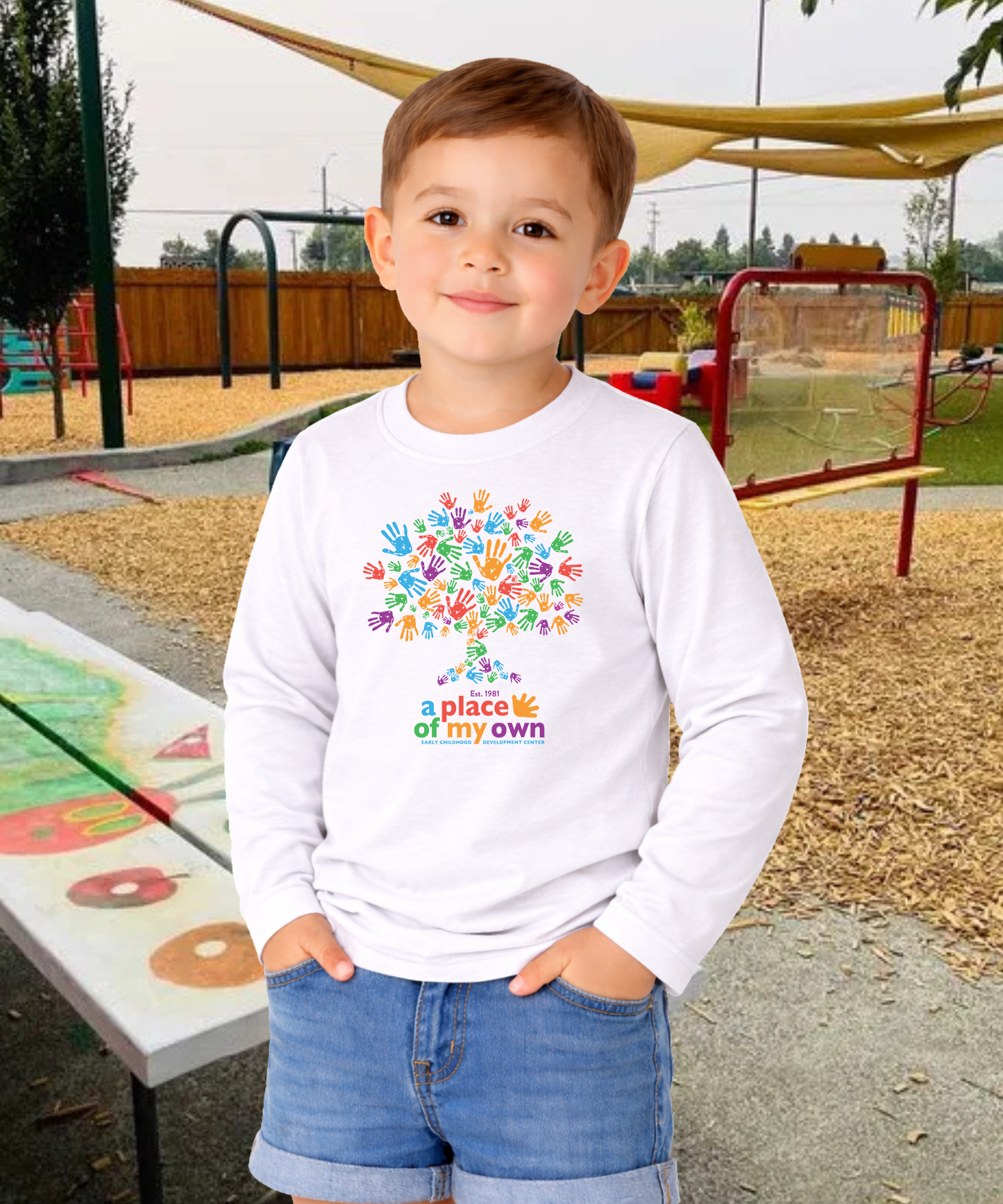 A Place of My Own Hands Toddler Long Sleeve Tee