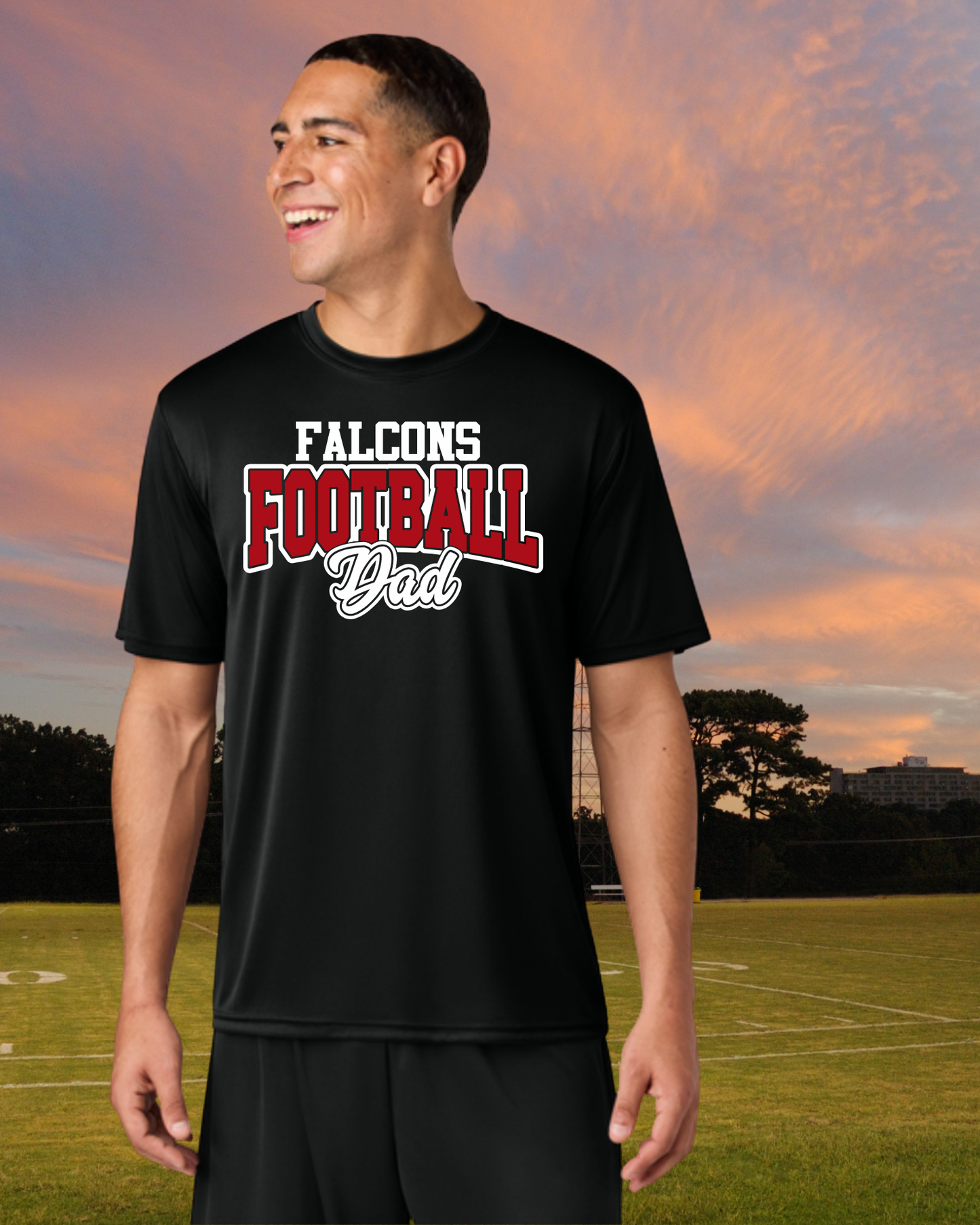 Fairfield Falcons Football Dad Unisex Athletic Style Tee