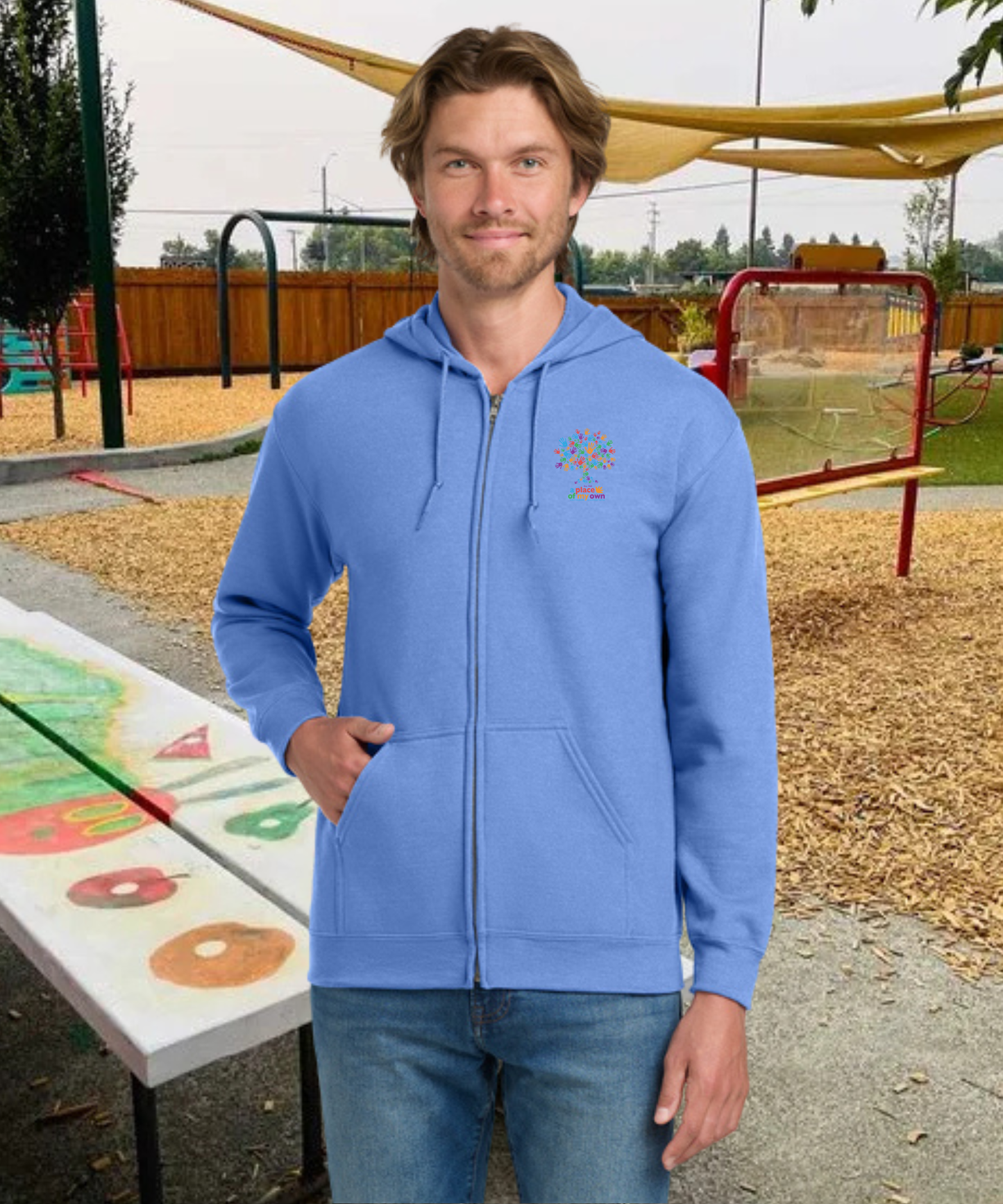 A Place of My Own Unisex Zip Up Hoodie