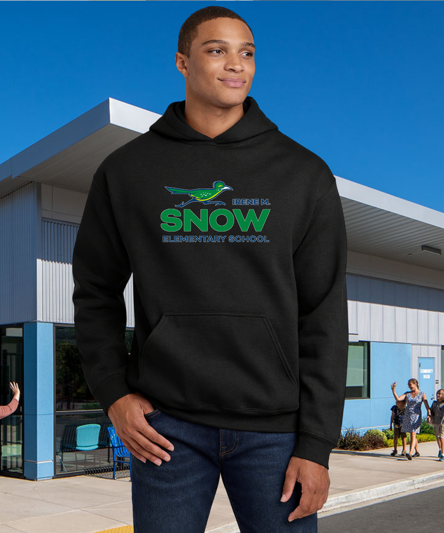 Snow Full Color Adult Unisex Hoodie