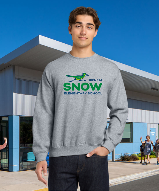 Snow Full Color Adult Crewneck Pullover