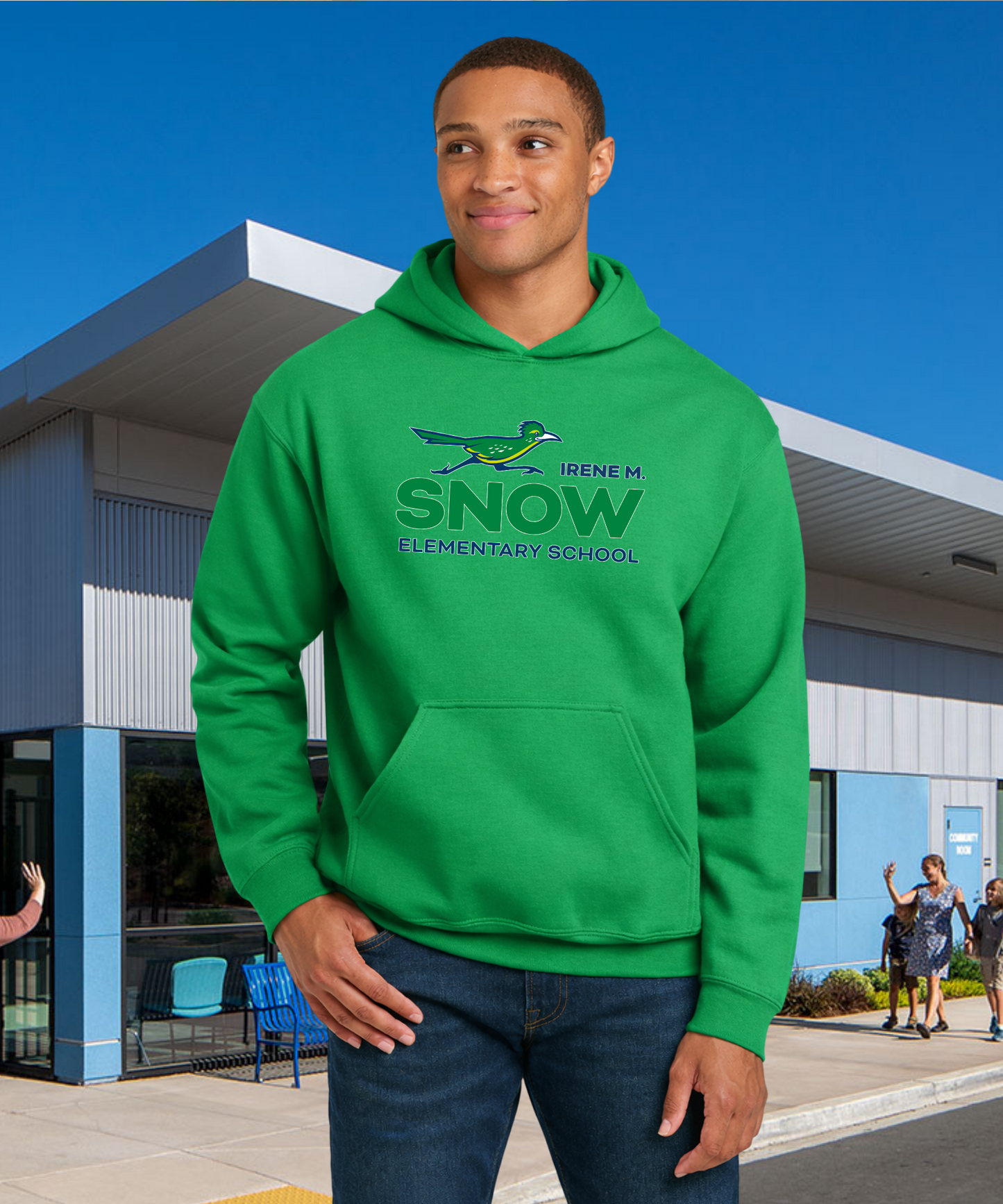 Snow Full Color Adult Unisex Hoodie