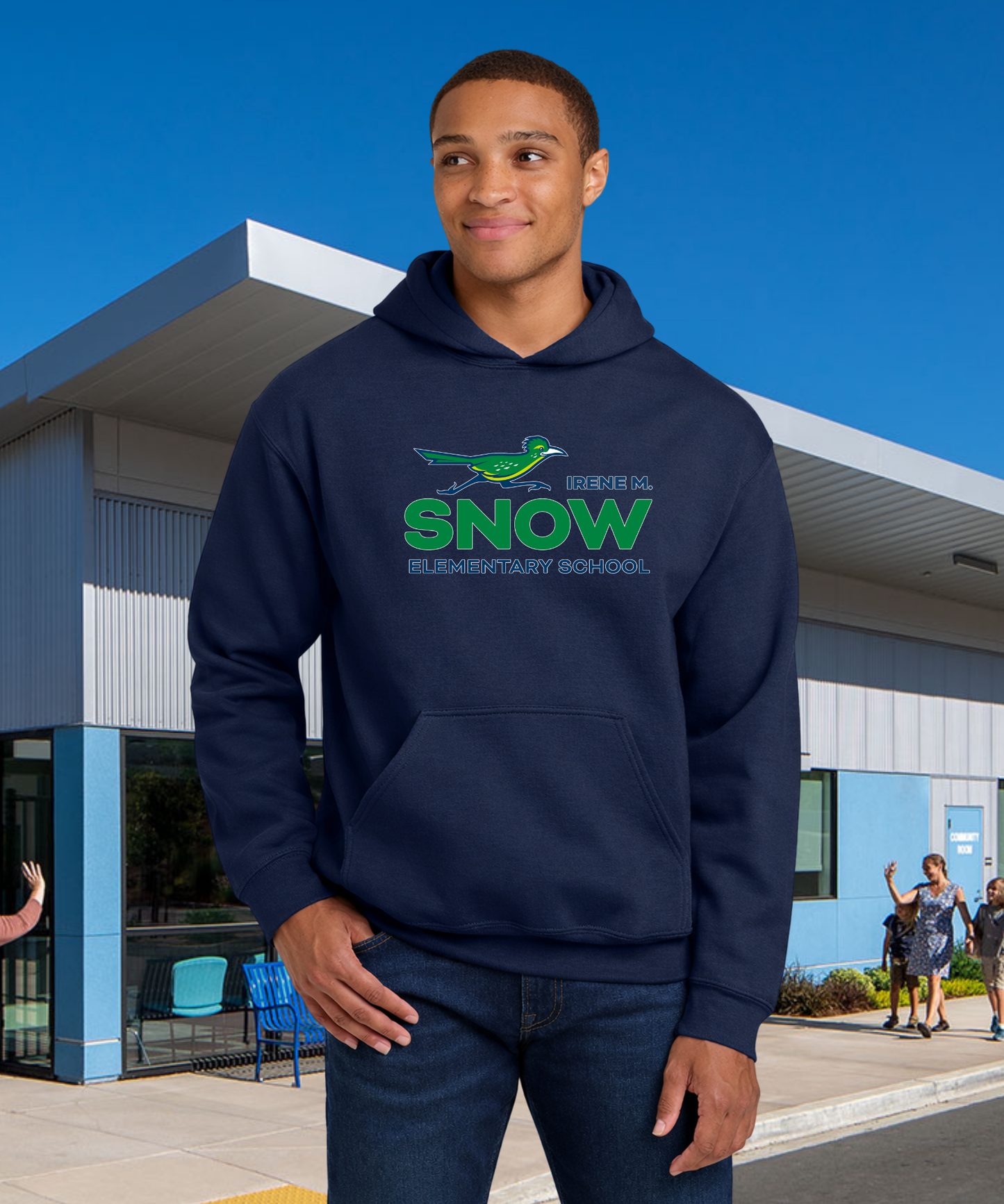 Snow Full Color Adult Unisex Hoodie