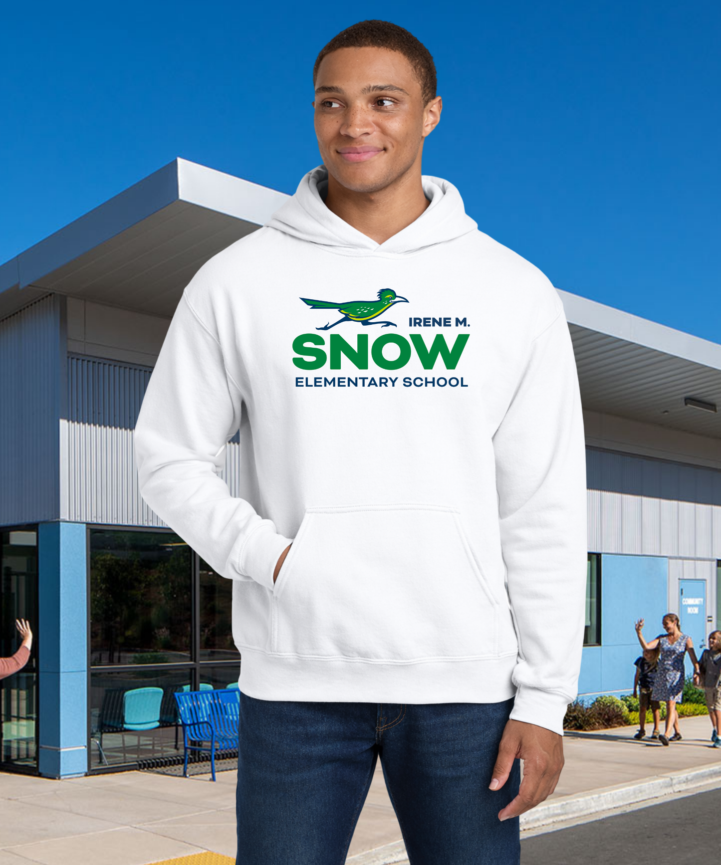 Snow Full Color Adult Unisex Hoodie