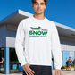 Snow Full Color Adult Crewneck Pullover