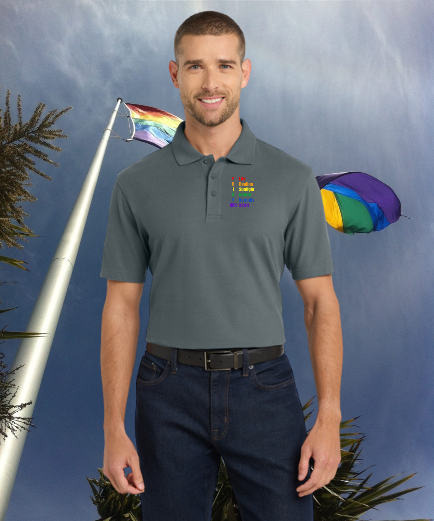 PLC PRIDE Unisex Polo