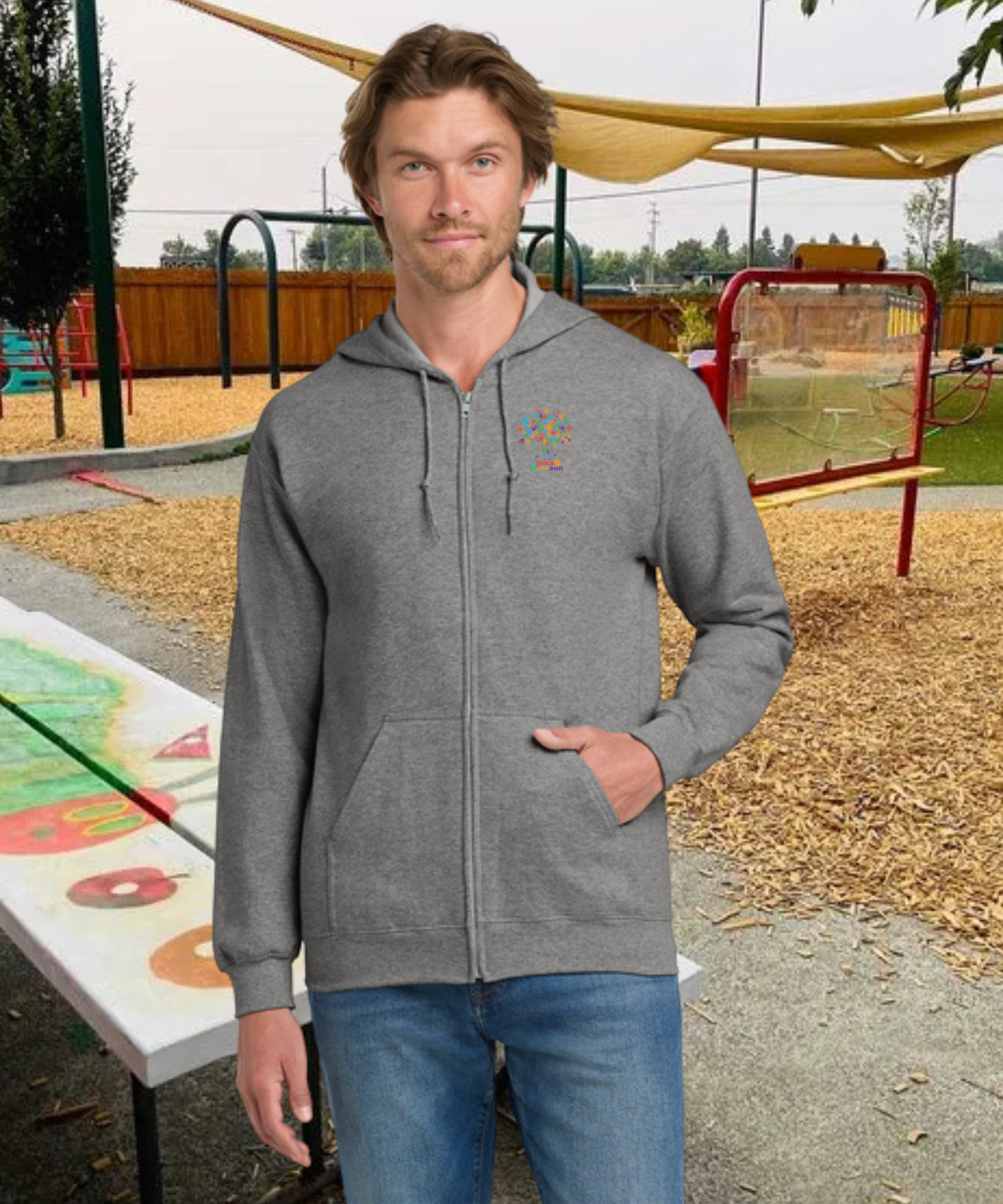 A Place of My Own Unisex Zip Up Hoodie