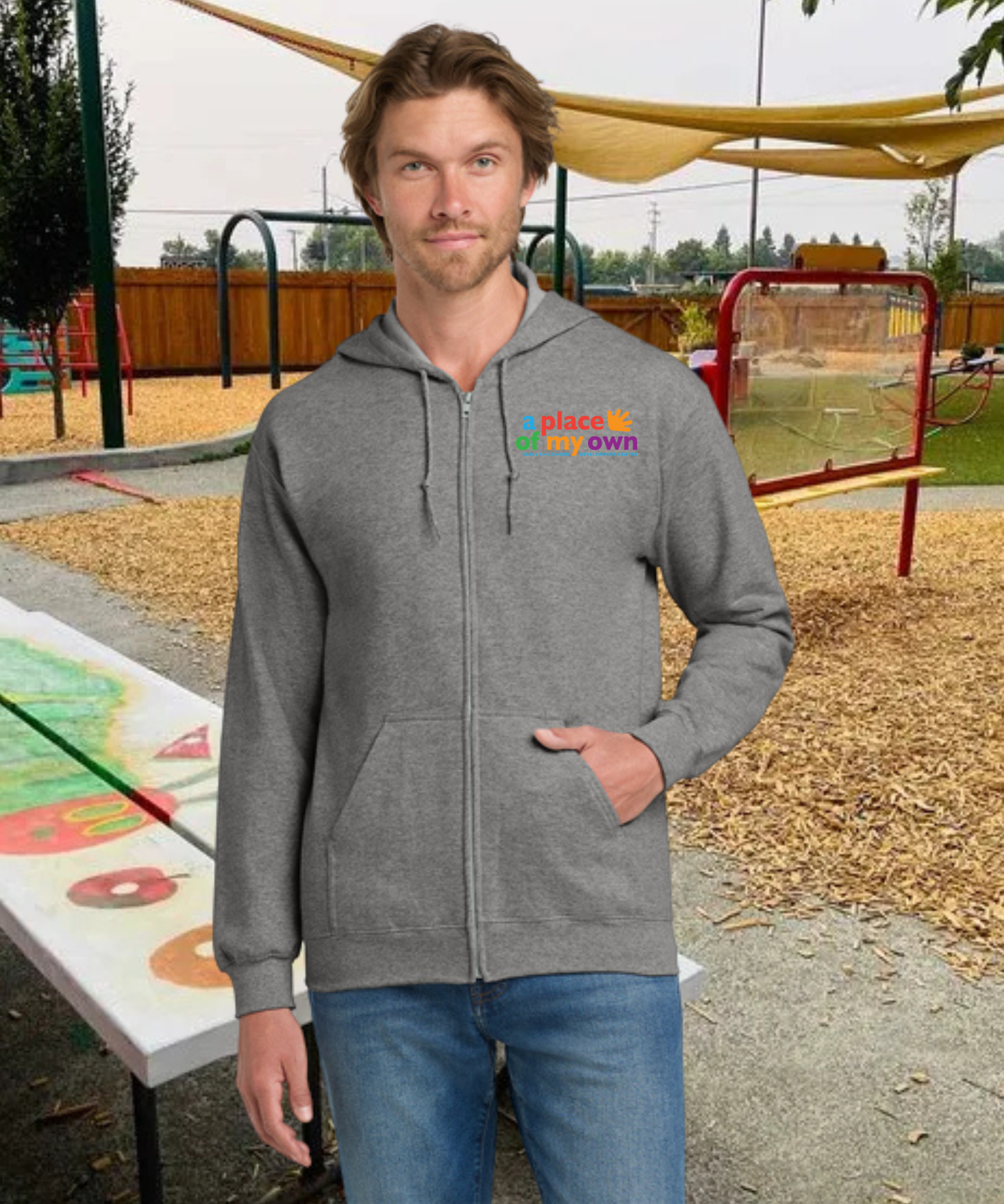 A Place of My Own Unisex Zip Up Hoodie