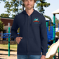 NVLA "El Delfin" Unisex Zip Up Hoodie (Front Only)