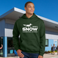 Snow Single Color Adult Unisex Hoodie