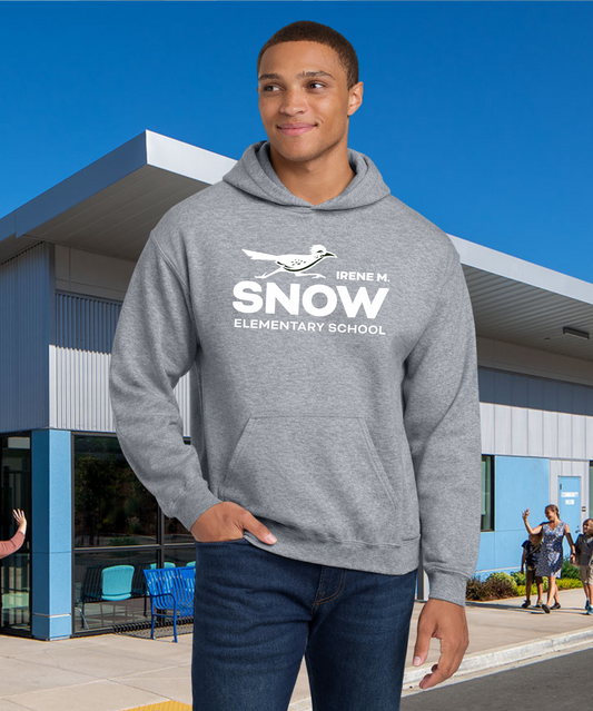 Snow Single Color Adult Unisex Hoodie