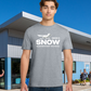 Snow Single Color Adult Unisex Tee