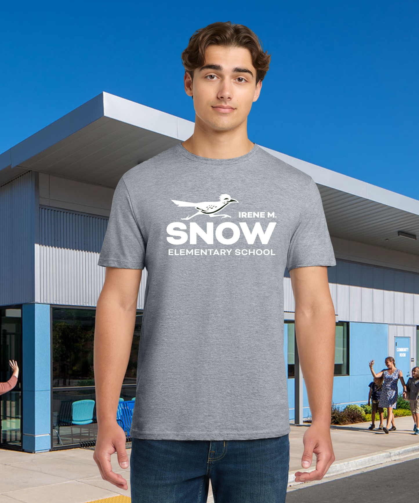 Snow Single Color Adult Unisex Tee