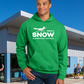 Snow Single Color Adult Unisex Hoodie