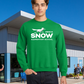 Snow Single Color Adult Crewneck Pullover