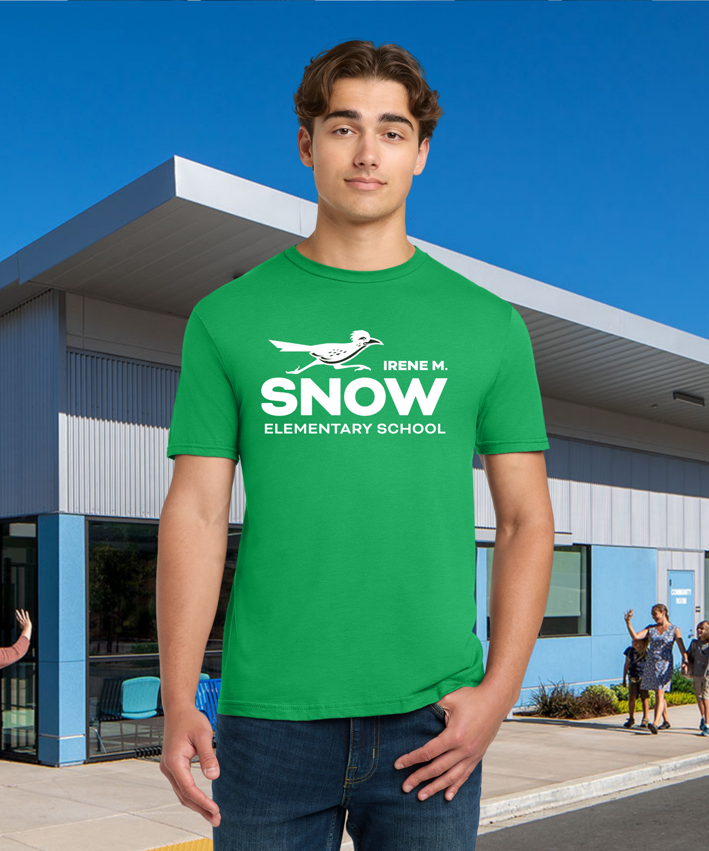 Snow Single Color Adult Unisex Tee