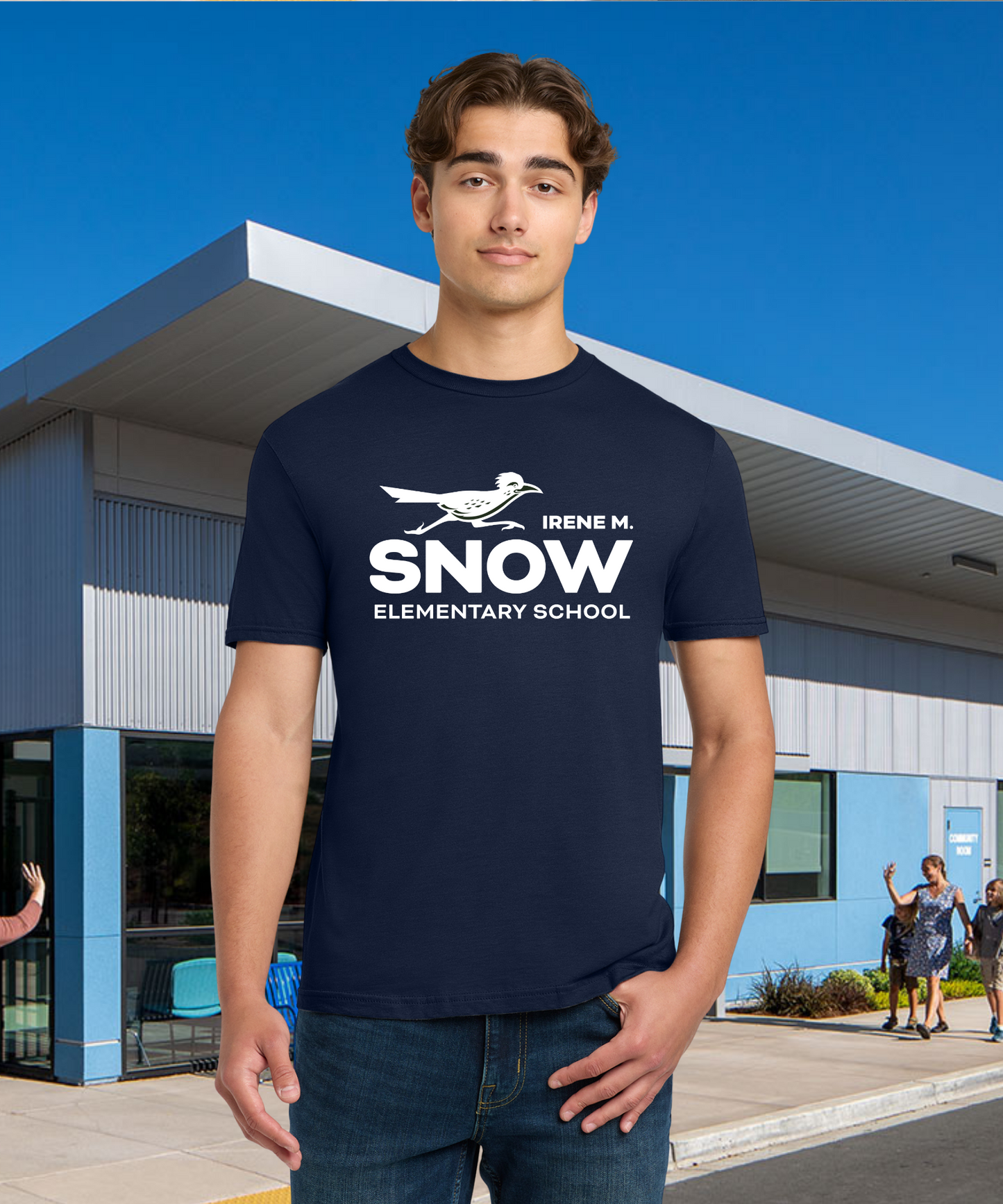 Snow Single Color Adult Unisex Tee