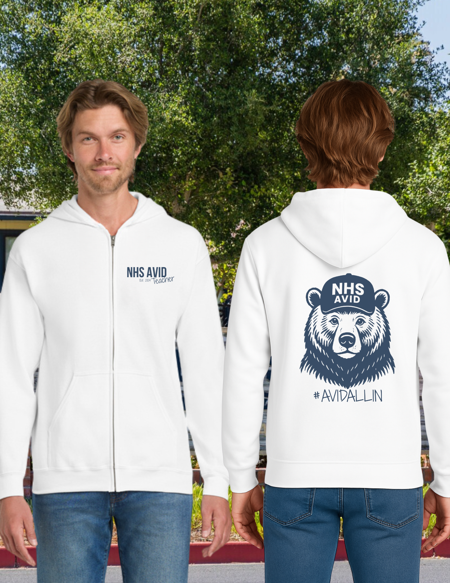 NHS Avid Teacher Zip Up Hoodie