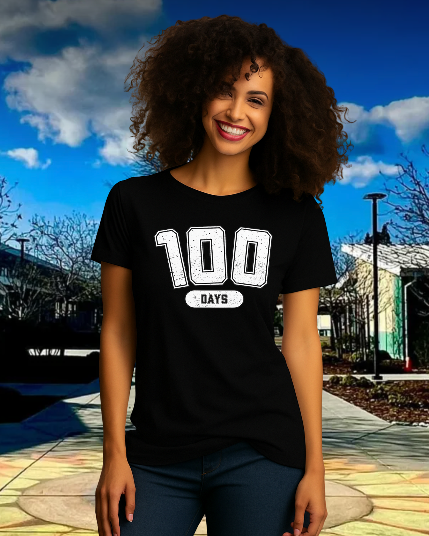 100 Days Of School Adult Unisex Tee