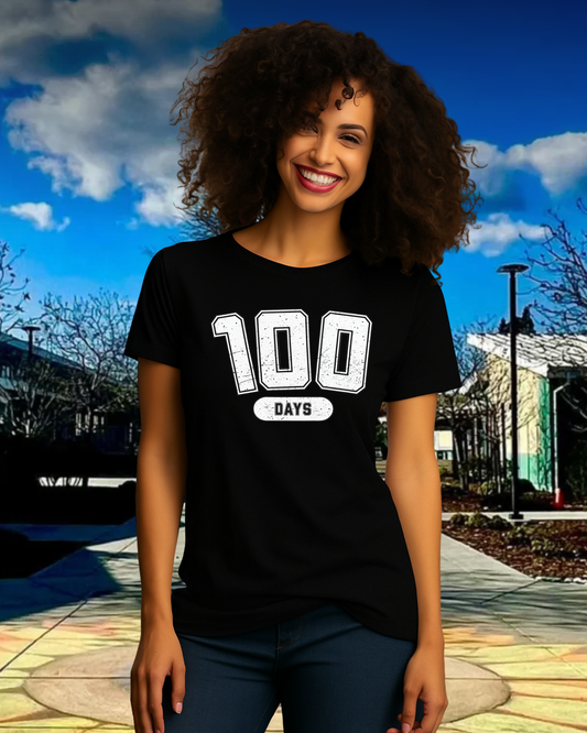 100 Days Of School Adult Unisex Tee