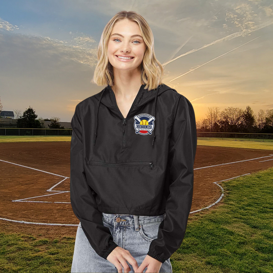 Ladies Cropped Kiwanis Windbreaker Jacket