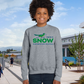 Snow Full Color Youth Crewneck Pullover