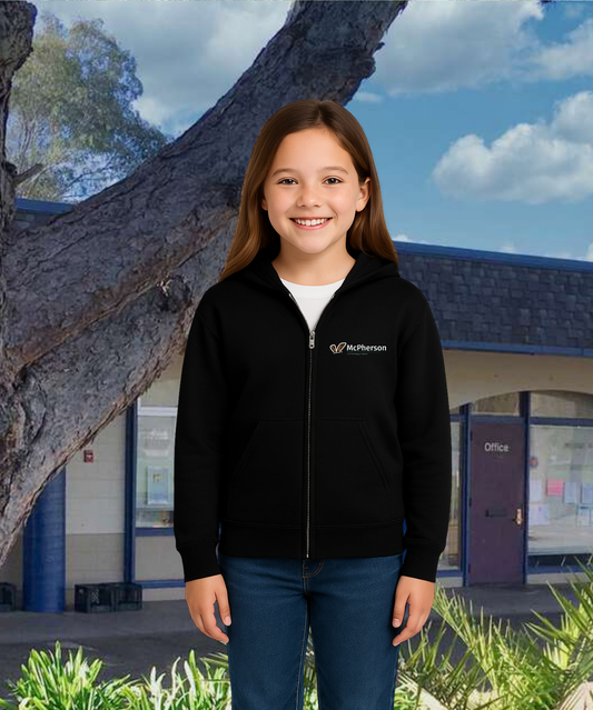 McPherson Youth Zip Up Hoodies