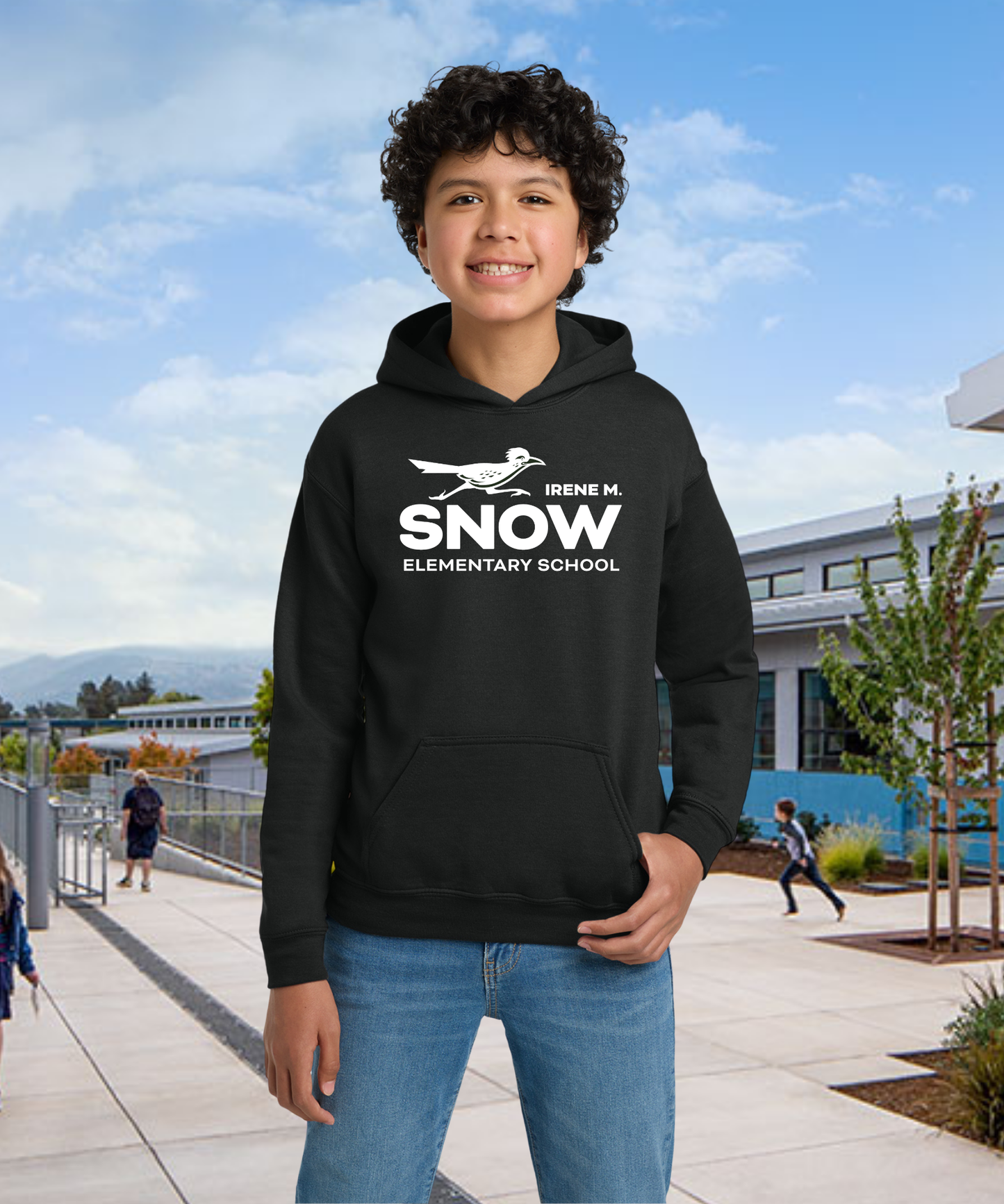 Snow Single Color Youth Hoodie