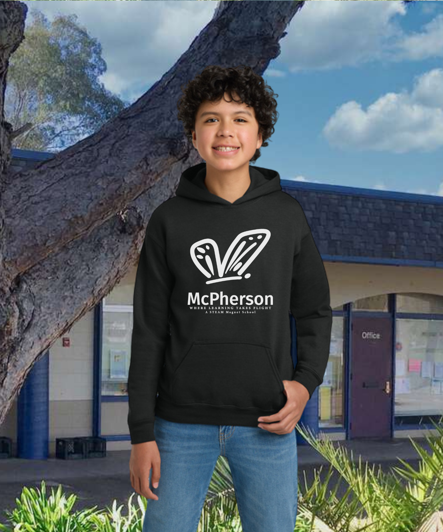 McPherson Simple Monarch Youth Hoodie